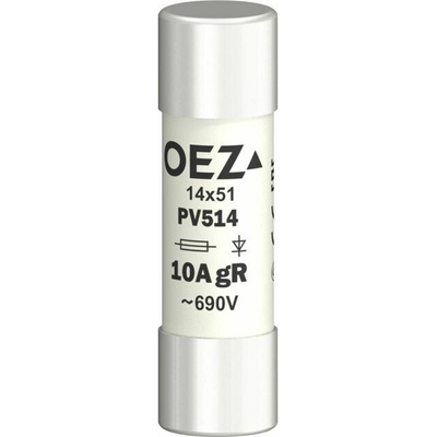 OEZ Pojistka válcová 10A PV514 gR 14x51mm OEZ:08670
