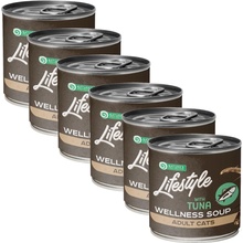 Natures P POLIEVKA cat adult Lifestyle Digestion with tuna soup 6 x 140 ml