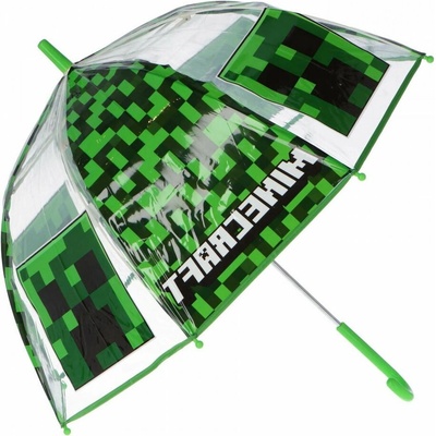 CurePink: automatický deštník s rukojetí Minecraft: Creeper