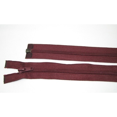 Zips špirála deliteľný 5mm - dĺžka 50cm, farba bordová