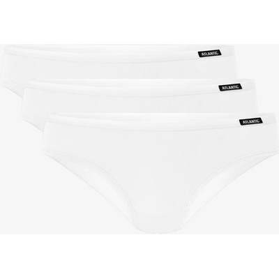 Dámske klasické nohavičky ATLANTIC 3Pack biele biela