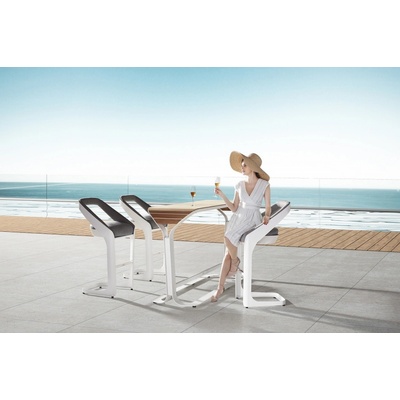 Higold Záhradná barová zostava Onda Bar Sunbrella Grey/white Quick dry foam