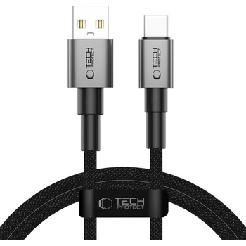 Tech-Protect Кабел за зареждане USB-A/ USB-C 15W /3A 100см от Tech- Protect Ultraboost DNA- Iron Grey (5906302380725)