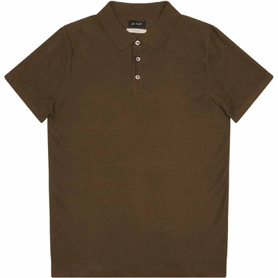 Úpletové polo z bavlněné směsi AT.P.CO Cotton & Modal Polo Shirt