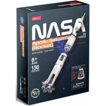 CubicFun 3D puzzle NASA: Raketa Apollo Saturn 136 ks
