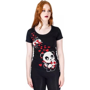 Killer panda дамска тениска killer panda - voodoo panda - Черен - poi1260