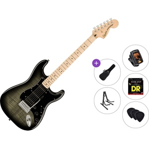 Squier Affinity Series Stratocaster FMT Standard SET Black Burst Електрическа китара