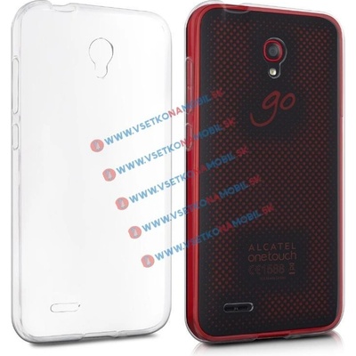 Púzdro VSETKONAMOBIL 3590 Silikónový obal Alcatel Onetouch GO Play priehľadný