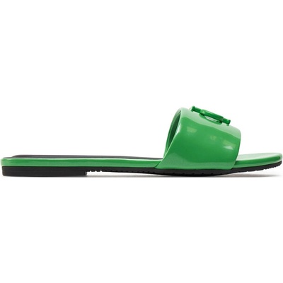 Calvin Klein Jeans Чехли Calvin Klein Jeans Flat Sandal Slide Mg Met YW0YW01348 Зелен (Flat Sandal Slide Mg Met YW0YW01348)