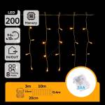Aigostar - LED външен гирлянд 200xLED/8 функции 13x0, 4m IP44 топла бяла (AI1362)