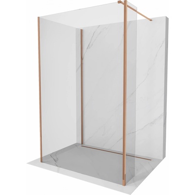 Mexen Kioto душкабина Walk-in 140 x 110 x 40 cm, прозрачен, розово злато - 800-140-110-221-60-00-040 (800-140-110-221-60-00-040)
