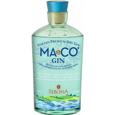 Sibona MAeCO' Italian Premium Dry Gin 42% 0,7 l (holá láhev)