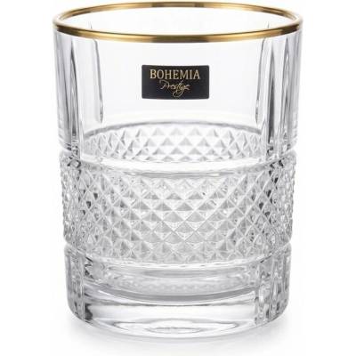 BOHEMIA PRESTIGE BOHEMIA PRESTIGE ELEGANTE GOLD POHÁR NA WHISKY 6 x 340 ml
