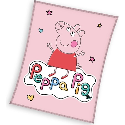 Carbotex Dětská deka Prasátko Peppa Veselá Pepina