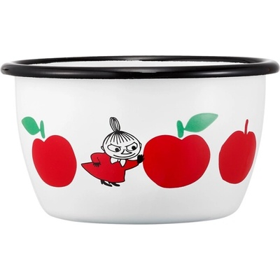 Muurla Miska Moomin Joyful Apples smalt bílo červená 0,3 l