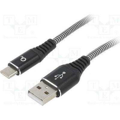 Gembird CC-USB2B-AMCM-1M-BW USB 2.0 USB A vidlice USB C vidlice zlacený