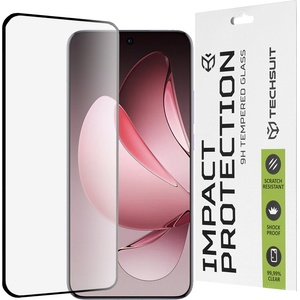 Techsuit Протектор за екран Oppo Reno13 Pro - Techsuit 111D Full Cover / Full Glue Glass / 3D Curved Screen - черен
