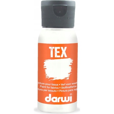 Darwi TEX Farba na textil 100050010 biela 50 ml
