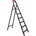 Стълба LEO 6+1 - 53x12.9xh190cm ЧЕРНА (MRD 006-B) (0157226)