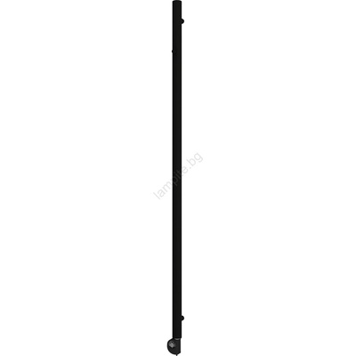 Vertaduro - Радиатор за баня с термостат ERDA 400W 180x5 cm черен (VR0024)