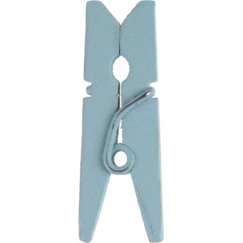 Image 1 of Santex Дървени щипки едноцветни 24 бр. ЦВЯТ: Светлосиньо