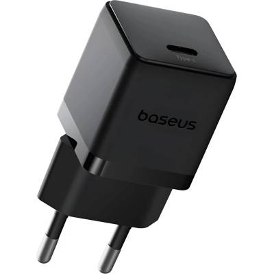 Baseus - Зарядно устройство за стена Palm (P10111602113-00) - Бързо зарядно устройство, Type-C, PD 20W, 5V/3A - Черен клъстер