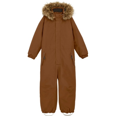Color Kids Детска грейка Color Kids Kid's Coverall with Fake Fur Overall - Nuthatch - размер 128 (EU) (702-4527-0317)