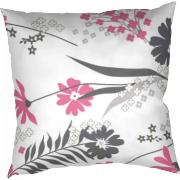 Dadka bavlna Agáta ružová na bielom 70 x 90 cm