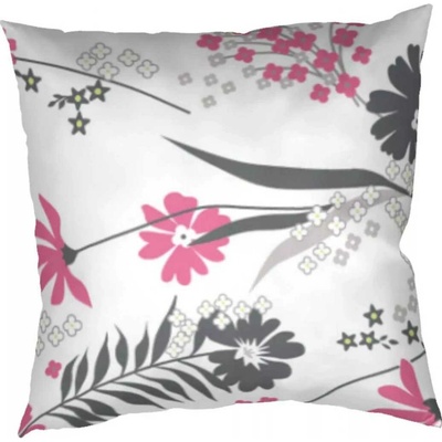 Dadka bavlna Agáta ružová na bielom 70 x 90 cm