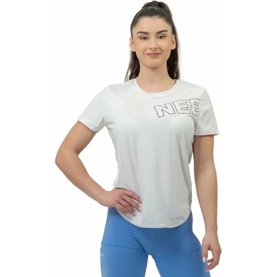 Nebbia FIT Activewear Functional T-shirt with Short Sleeves White M Фитнес тениска