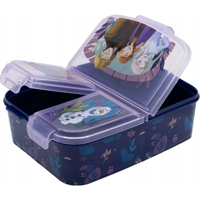Stor Delený plastový box na desiatu Disney Frozen 74220