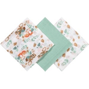 BabyOno Super Soft Mint пелени от плат 70x70 cm Mint 3 бр