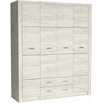 Bogdan Furniture Europe Гардероб Indianapolis I-18, бял крафт