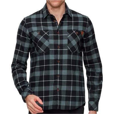 MAMMUT Мъжка риза с копчета Mammut Alvra Longsleeve Shirt - Black / Strata (033-2874-0211)