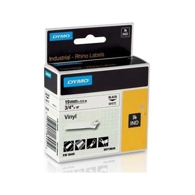 DYMO Originální páska D1 18445 19mm x 5,5m černý tisk/bílý podklad (18445)