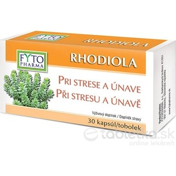 Fyto Pharma Rhodiola pri strese a bolestiach hlavy 30 kapsúl