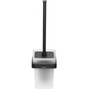 Ravak 10° WC štětka nástěnná s držákem černá sklo X07P566