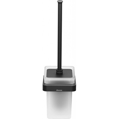 Ravak 10° WC štětka nástěnná s držákem černá sklo X07P566