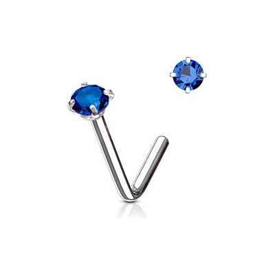 Šperky4U Zahnutý piercing do nosu N0173-B