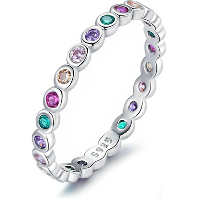 P&J Jewellery Stříbrný prsten Barevný prsten SRP28
