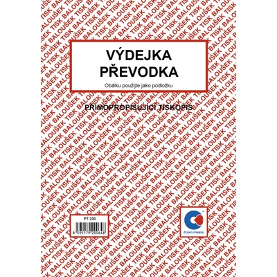 Baloušek Tisk PT230 Výdejka, Převodka A5
