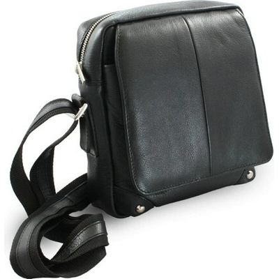 Arwel Černý menší kožený pánský crossbag Brady
