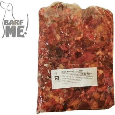 BarfME! Hovězí hrubomleté s droby 2 kg