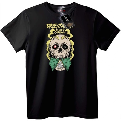 NOONEBRAND Тениска Източен Череп с Пари - XS, Black