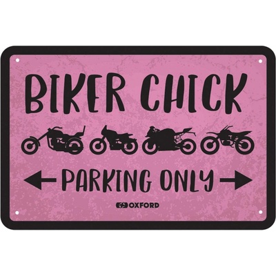 Plechová cedule BIKER CHICK, OXFORD OXFORD M000-1389