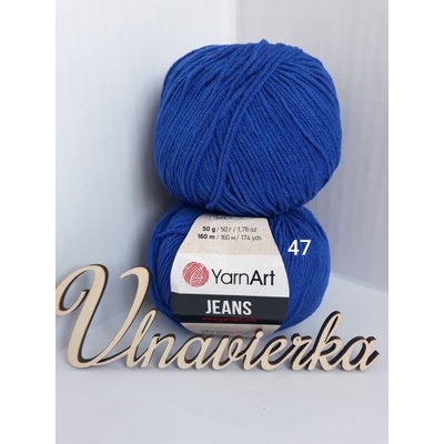 YarnArt Jeans 47 Kraľovská modrá