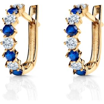 SAVICKI Обeци SAVICKI: жълто злато, цирконий