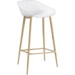  HORECANO-TOKYO-Бар Стол 48х47.5хh95.5cm БЯЛ/ДЪРВО (HC-42402) (0142402)