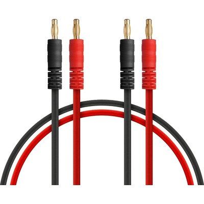 MIBO Napájecí kabel 50cm se 4mm banánky MB-51231