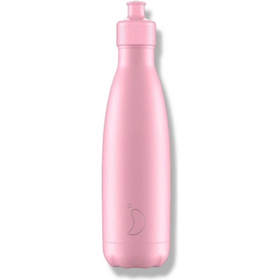 Chilly's Bottles Termoláhev pastelově růžová sportovní edice Original 500 ml